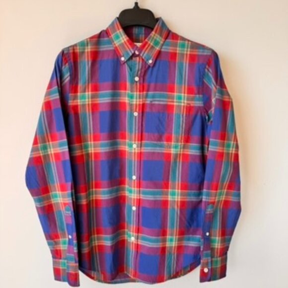 NWT Club Monaco Edward BD Slim Fit Plaid Long Sleeve Shirt - Picture 1 of 8